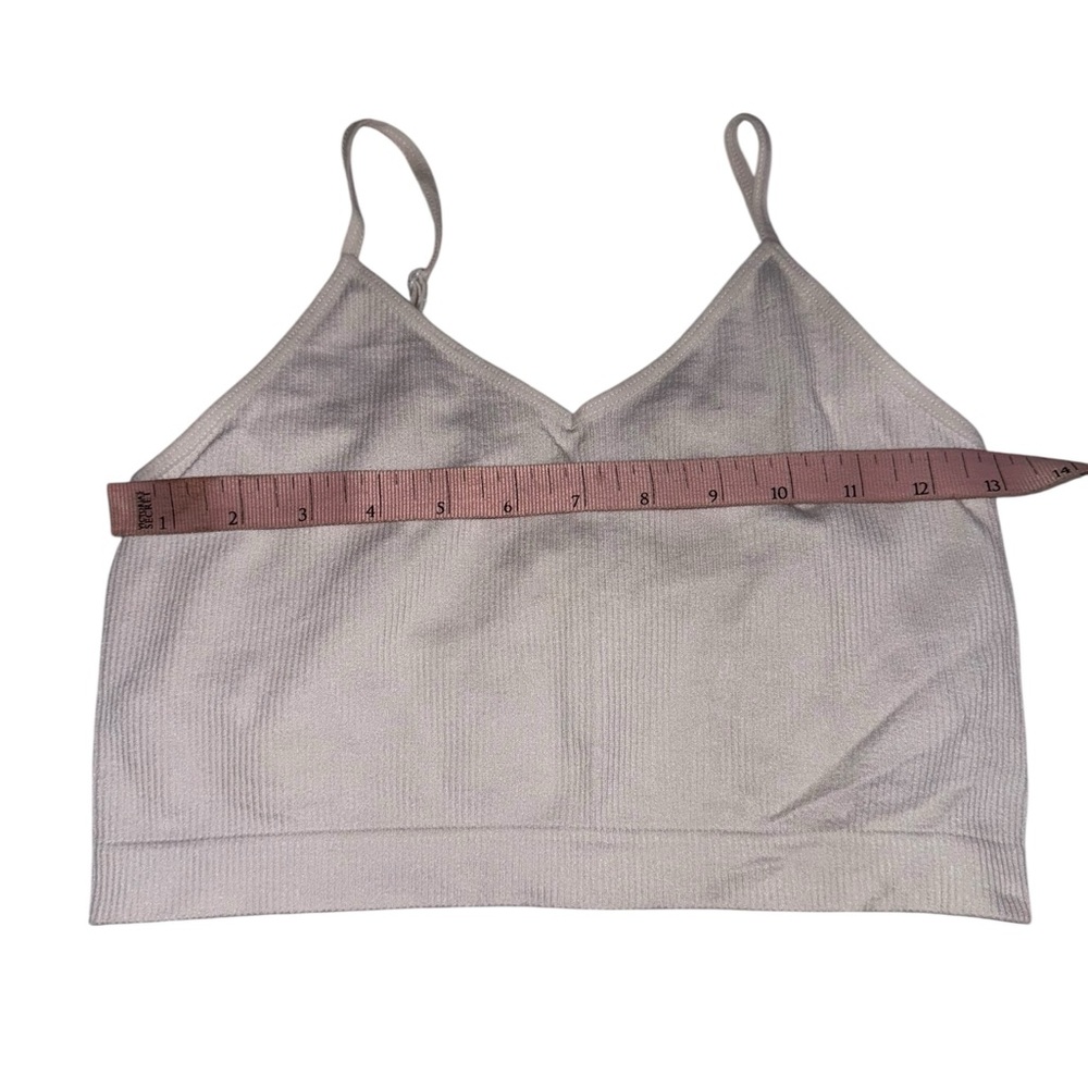 Primary Women's White Seamless V-Neck Bralette - Size XS - Picture 3 of 5